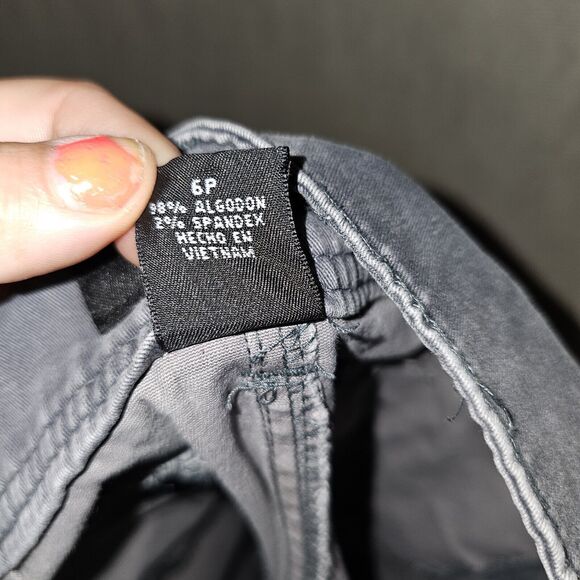 ANA Jeans A New Approach Womens Size 6P Skinny Gray Denim Pants Causual Petite - Picture 4 of 11